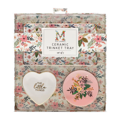 Mia Charro 3-pc. Ceramic Trinket Tray Gift Set