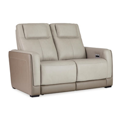 Signature Design By Ashley® Battleville Dual Power Leather Reclining Loveseat