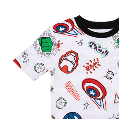 Disney Collection Little & Big Boys 4-pc. Avengers Marvel Pajama Set