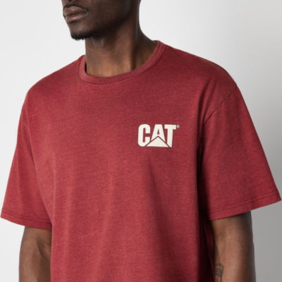 CAT Classic Logo Mens Crew Neck Short Sleeve T-Shirt