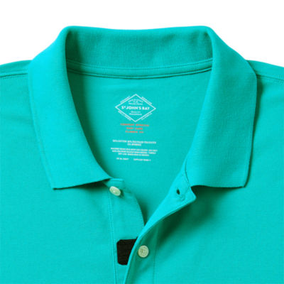 St. John's Bay Dexterity Big and Tall Mens Classic Fit Easy-on + Easy-off Adaptive Short Sleeve Polo Shirt