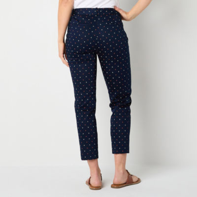 Liz Claiborne Emma Womens Mid Rise Slim Pant