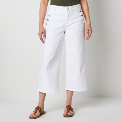 Liz Claiborne Mid Rise Cropped Pants