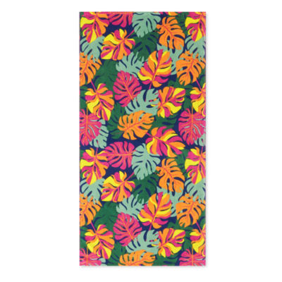 Outdoor Oasis Lounge Ombre Palm Leaves Beach Towel, Color: Multi - JCPenney