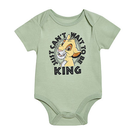 Baby Boys Short Sleeve The Lion King Bodysuit, 18 Months, Green