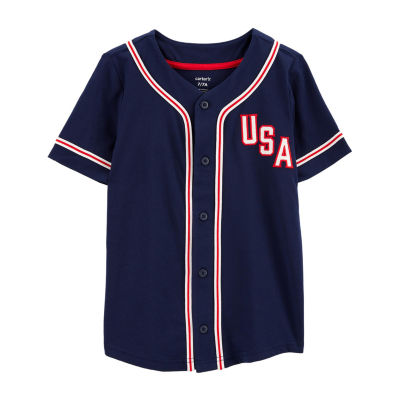 Carter's Little & Big Boys Americana Short Sleeve Button-Down Shirt
