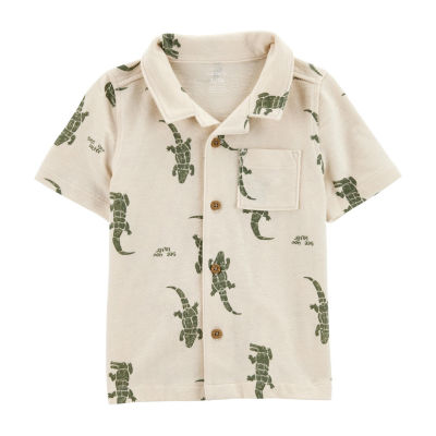 Carter's Toddler Boys Short Sleeve Button-Down Shirt