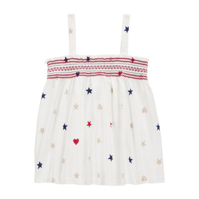 Carter's Toddler Girls Americana Square Neck Tank Top
