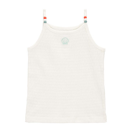 Carter's Toddler Girls Round Neck Tank Top, 2t, White