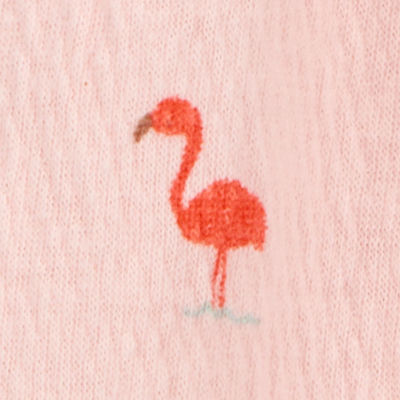 Carter's Flamingo Toddler Girls Square Neck Sleeveless Tank Top