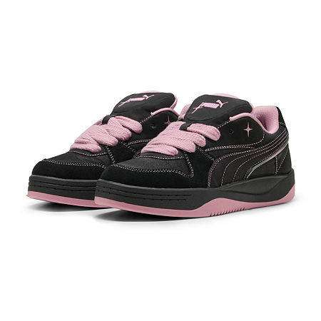 PUMA Park Luna Satin Princess Womens Sneakers, 6 Medium, Black