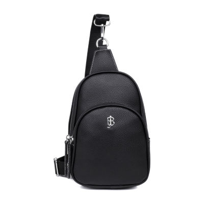 Julia Buxton Sling Vegan Leather Womens Adjustable Straps Backpack