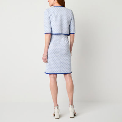 Perceptions Womens Geometric Jacket Dress