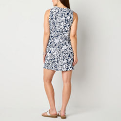 St. John's Bay Womens Sleeveless Shift Dress