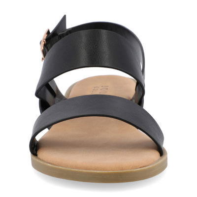 Journee Collection Womens Lavine Slingback Strap Flat Sandals