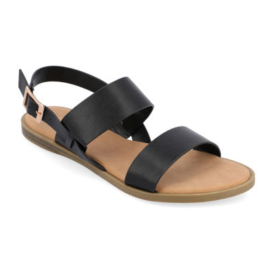 Journee Collection Womens Lavine Slingback Strap Flat Sandals