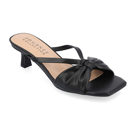 Journee Collection Womens Starling Kitten Heel Pumps, 11 Medium, Black