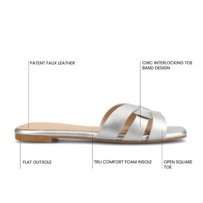 Journee Collection Womens Arrina Flat Sandals