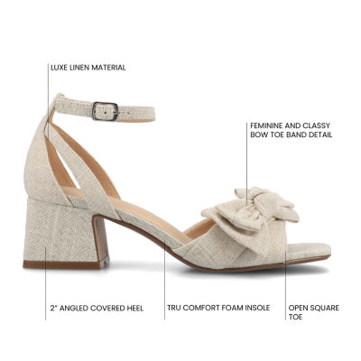 Journee Collection Womens Zevi Heeled Sandals