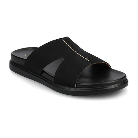 Journee Collection Womens Misey Flat Sandals, 8 Medium, Black