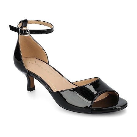 Journee Collection Womens Jezzie Heeled Sandals, 10 Medium, Black