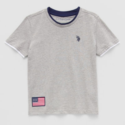 U.S. Polo Assn. Little & Big Boys Embroidered Crew Neck Short Sleeve T-Shirt
