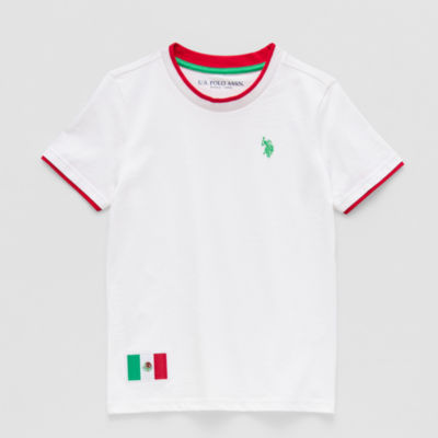 U.S. Polo Assn. Little & Big Kid Boys Crew Neck Short Sleeve Embroidered T-Shirt