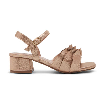 Madden Girl Roslyn Little & Big Kid Girls Square Open Toe Block