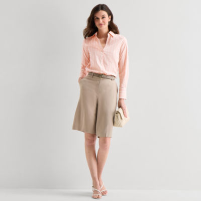 Worthington Womens 12" High Rise Bermuda Short