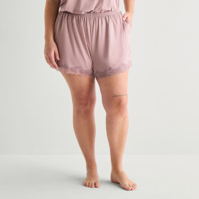Ambrielle Womens Plus Pajama Shorts