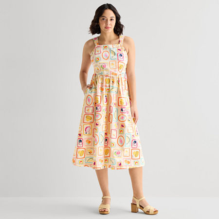 Hope & Wonder AAPI Womens Short Sleeve A-Line Dress