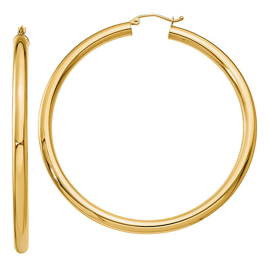 14K Gold 60mm Round Hoop Earrings - JCPenney