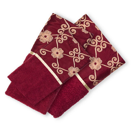 Popular Bath Monte Rose 3-pc. Bath Towel Set, One Size, Red