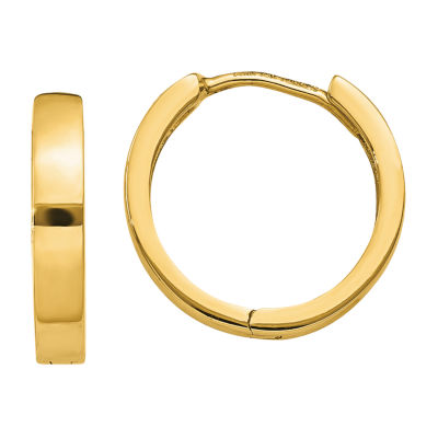 14K Gold 11mm Round Hoop Earrings JCPenney