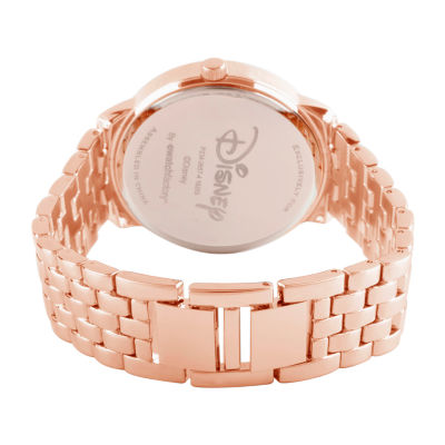 Disney Mickey Mouse Womens Rose Goldtone Bracelet Watch Wds000680