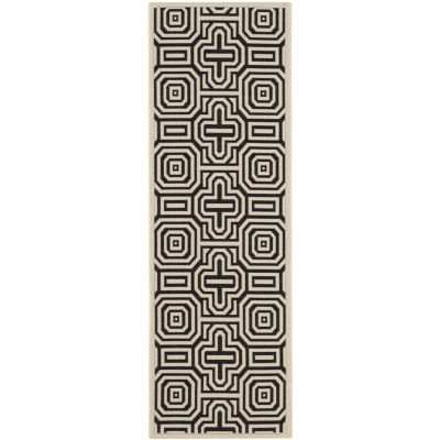 Safavieh Courtyard Collection Klara Geometric Indoor/Outdoor Runner Rug