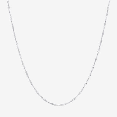 Silver Reflections Pure Silver Over Brass 18-24" Chain Necklace