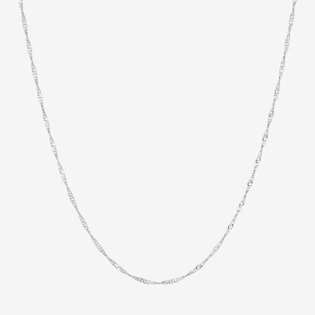 Silver Reflections Pure Silver Over Brass 18-24" Chain Necklace, One Size
