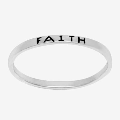 Itsy Bitsy Faith Sterling Silver Band