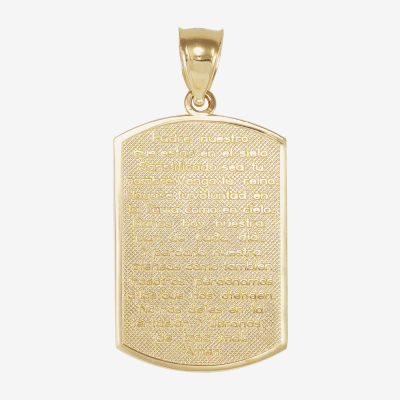 Mens 14K Gold Cross Pendant