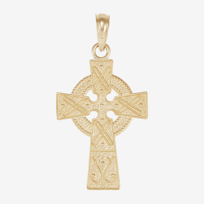 Religious Jewelry Unisex Adult 14K Gold Cross Pendant