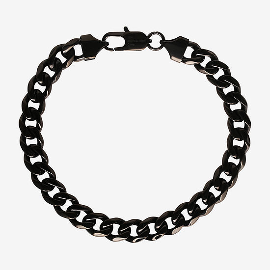 Stainless Steel 9 Inch Solid Link Chain Bracelet