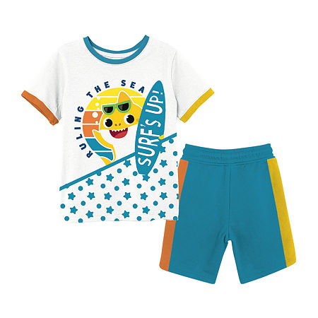Nickelodeon Toddler Boys 2-pc. Baby Shark Short Set, 4t , White