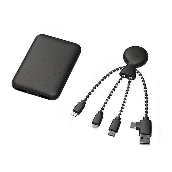 Bio Pack On-the-Go Universal Compact 5,000mAH Planet-friendly Charging Solution For All Phones
