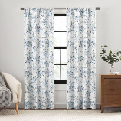 Vue Vienna Light-Filtering Rod Pocket Set of 2 Curtain Panel, Color ...