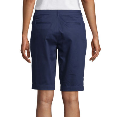 St. John's Bay Womens Mid Rise 11" Secretly Slender Bermuda Short