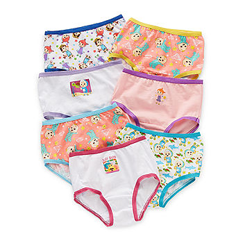 Cocomelon Toddler Girls Cocomelon 7 Pack Brief Panty, Color: Multi