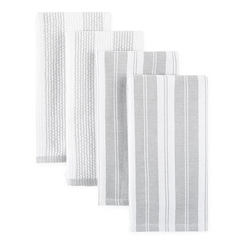 Simply Essential™ Dual Purpose Kitchen Towels - White, 4 units - Fred Meyer
