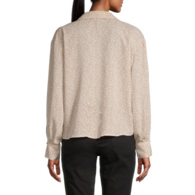 Worthington Womens Long Sleeve Regular Fit Button-Down Shirt