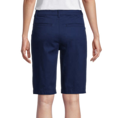 St. John's Bay Womens Mid Rise 11" Secretly Slender Bermuda Short
